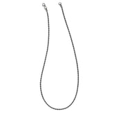 22 Stainless Steel Gun Metal IP Plated 2.3mm Rope Chain